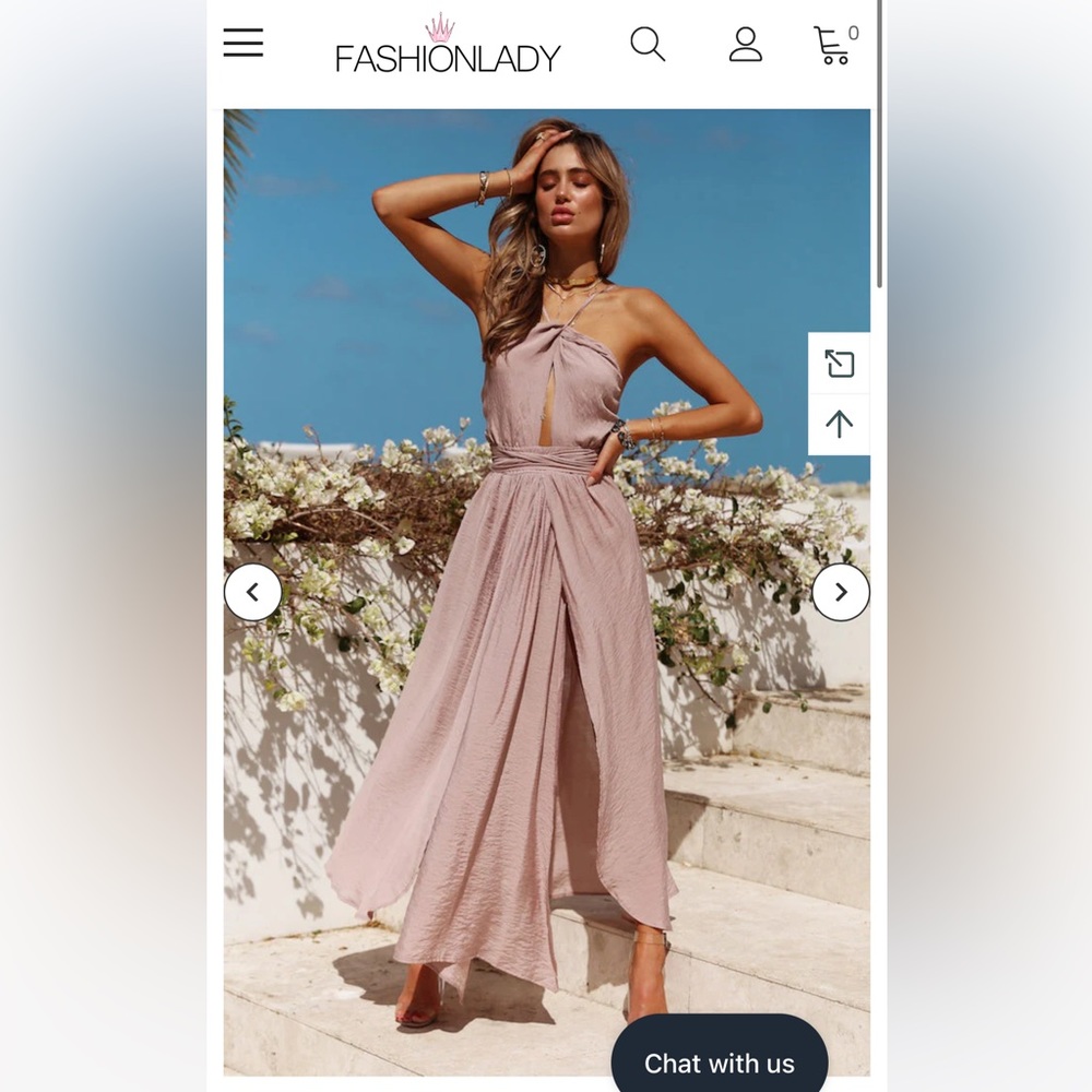 HELLO MOLLY Stop Motion Dress Dusty Rose